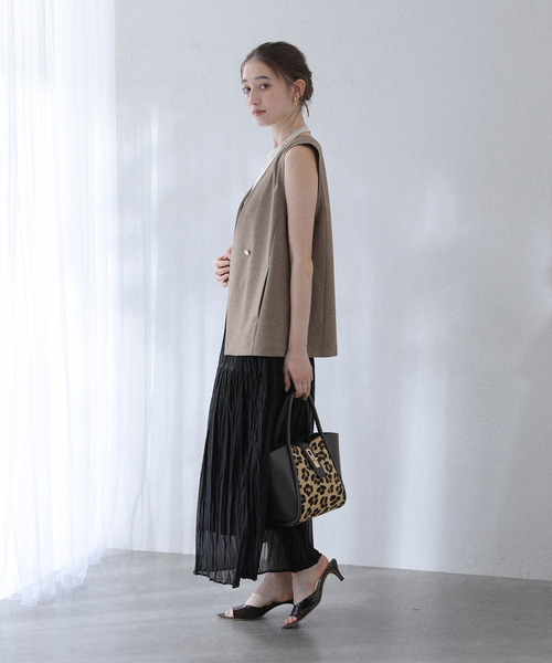 La TOTALITE（ラトータリテ）の「【洗える】ノーカラージレ（その他アウター・レディース・ブラック/ベージュ・FREE）」の18枚目の写真