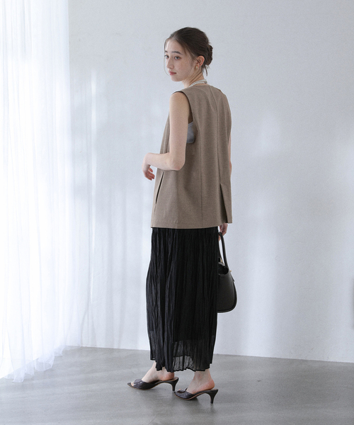 La TOTALITE（ラトータリテ）の「【洗える】ノーカラージレ（その他アウター・レディース・ブラック/ベージュ・FREE）」の19枚目の写真