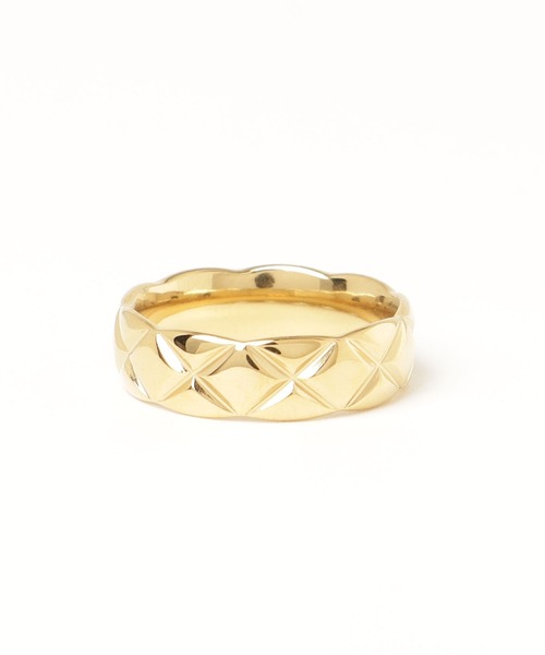 DTYYPE(ドタイプ)の「キルティング風シンプルリング(リング・レディース・シルバー/ゴールド・FREE)」の6枚目の写真