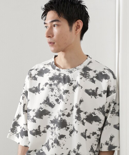THE SHOP TK (ザ ショップ ティーケー )の「タイダイクールポンチビッグTシャツ(Tシャツ/カットソー・メンズ・ベージュ系5/ホワイト系8・04/03/02)」の3枚目の写真