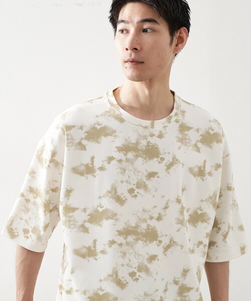 THE SHOP TK (ザ ショップ ティーケー )の「タイダイクールポンチビッグTシャツ(Tシャツ/カットソー・メンズ・ベージュ系5/ホワイト系8・04/03/02)」の7枚目の写真