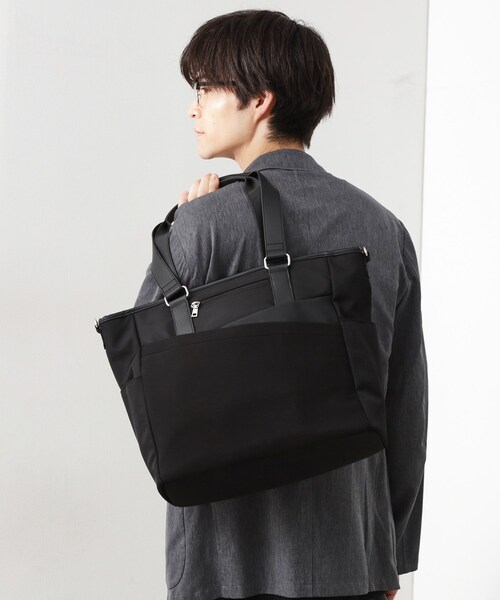 THE SHOP TK （ザ ショップ ティーケー ）の「2WAY切替トートバッグ（トートバッグ・メンズ・ネイビー/ブラウン系その他/ブラック・00）」の8枚目の写真