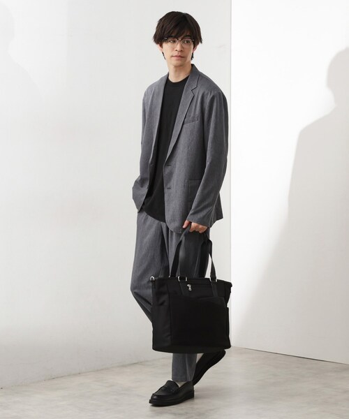 THE SHOP TK （ザ ショップ ティーケー ）の「2WAY切替トートバッグ（トートバッグ・メンズ・ネイビー/ブラウン系その他/ブラック・00）」の9枚目の写真