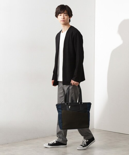 THE SHOP TK （ザ ショップ ティーケー ）の「2WAY切替トートバッグ（トートバッグ・メンズ・ネイビー/ブラウン系その他/ブラック・00）」の11枚目の写真