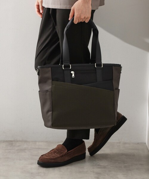 THE SHOP TK （ザ ショップ ティーケー ）の「2WAY切替トートバッグ（トートバッグ・メンズ・ネイビー/ブラウン系その他/ブラック・00）」の12枚目の写真