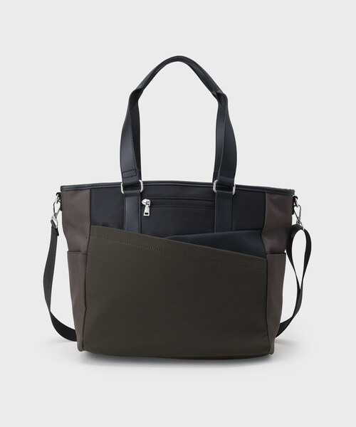THE SHOP TK （ザ ショップ ティーケー ）の「2WAY切替トートバッグ（トートバッグ・メンズ・ネイビー/ブラウン系その他/ブラック・00）」の16枚目の写真