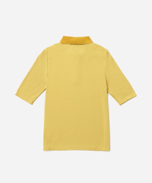 Saturdays NYC(サタデーズ ニューヨークシティ )の「Devin Rib Poloshirt(ポロシャツ・レディース・ブラック/イエロー/オフホワイト・S/M/L)」の15枚目の写真