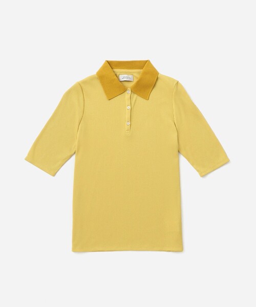 Saturdays NYC(サタデーズ ニューヨークシティ )の「Devin Rib Poloshirt(ポロシャツ・レディース・ブラック/イエロー/オフホワイト・S/M/L)」の14枚目の写真