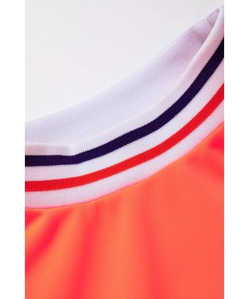 DEVEREUX GOLF(デヴァローゴルフ)の「ARIZONAアクティブリブモックネックTEE(Tシャツ/カットソー・メンズ・オレンジ/ホワイト・LARGE/MEDIUM/SMALL)」の8枚目の写真