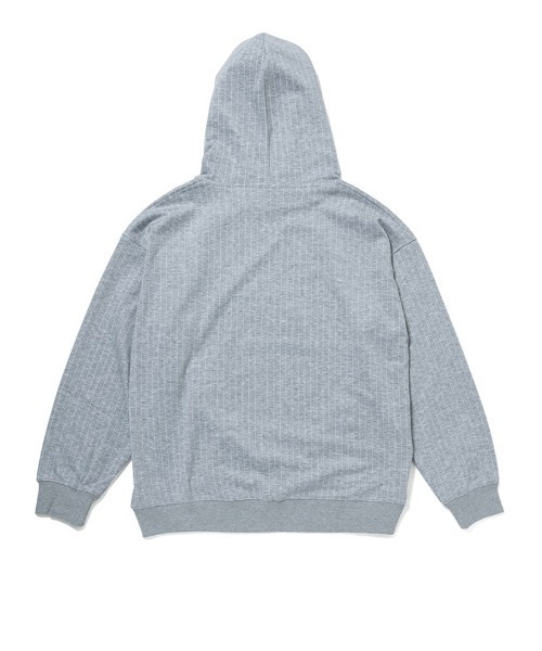 430（フォーサーティ）の「mpa3890-STRIPE P-O PARKA プルオーバーパーカー(25-149)（パーカー・メンズ・グレー/ブラック/ネイビー・3/2/1/0）」の4枚目の写真