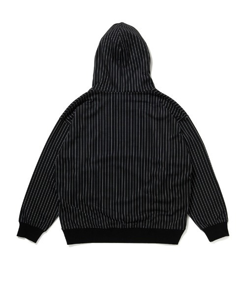 430（フォーサーティ）の「mpa3890-STRIPE P-O PARKA プルオーバーパーカー(25-149)（パーカー・メンズ・グレー/ブラック/ネイビー・3/2/1/0）」の6枚目の写真