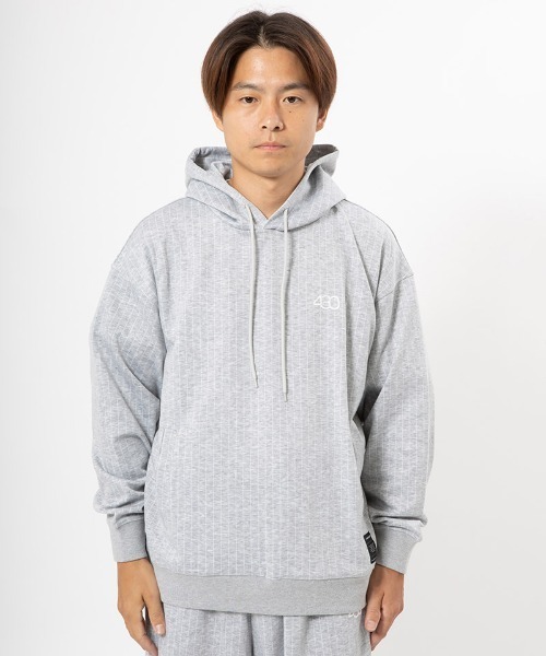 430（フォーサーティ）の「mpa3890-STRIPE P-O PARKA プルオーバーパーカー(25-149)（パーカー・メンズ・グレー/ブラック/ネイビー・3/2/1/0）」の10枚目の写真