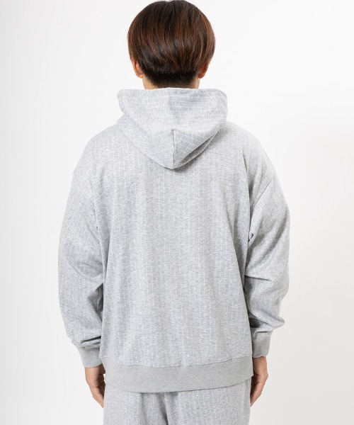 430（フォーサーティ）の「mpa3890-STRIPE P-O PARKA プルオーバーパーカー(25-149)（パーカー・メンズ・グレー/ブラック/ネイビー・3/2/1/0）」の12枚目の写真