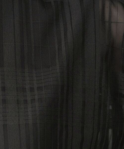 UNTITLED（アンタイトル）の「【セットアップ可/エレガント】シアーチェックTブラウス（シャツ/ブラウス・レディース・パープル系/チャコールグレー・48/44/04/03/02/01/00）」の14枚目の写真