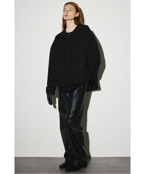 RIM.ARK（リムアーク）の「Woollet blouson ウーレットブルゾン（ブルゾン・レディース・ブラック/ライトグレー/ネイビー・FREE）」の2枚目の写真