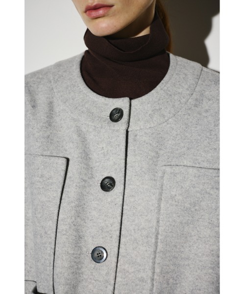 RIM.ARK（リムアーク）の「Woollet blouson ウーレットブルゾン（ブルゾン・レディース・ブラック/ライトグレー/ネイビー・FREE）」の11枚目の写真