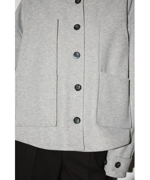 RIM.ARK（リムアーク）の「Woollet blouson ウーレットブルゾン（ブルゾン・レディース・ブラック/ライトグレー/ネイビー・FREE）」の13枚目の写真