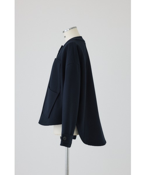 RIM.ARK（リムアーク）の「Woollet blouson ウーレットブルゾン（ブルゾン・レディース・ブラック/ライトグレー/ネイビー・FREE）」の19枚目の写真