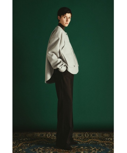 RIM.ARK（リムアーク）の「Woollet blouson ウーレットブルゾン（ブルゾン・レディース・ブラック/ライトグレー/ネイビー・FREE）」の17枚目の写真