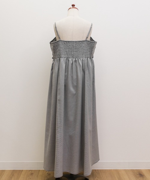 CLETTE(クレット)の「CLETTEオリジナルリボンディテールワンピース(ワンピース・レディース・チェック/ブラック/ブルー・4L/3L/LL)」の17枚目の写真