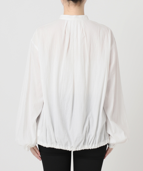 JOURNAL STANDARD - 【新品】  JOURNAL STANDARD / ジャーナルスタンダード | 2023SS | ボイルストライプフリル襟ブラウス | F | ブラック | レディース JOURNAL STANDARD - 【新品】 JOURNAL STANDARD / ジャーナル