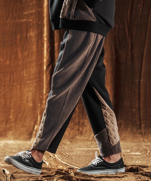 ANGENEHM(アンゲネーム)の「mp13979-Switching Design Pants タイトフィットパンツ(AG05-013acf)(その他パンツ・メンズ・チャコールグレー/ブラック・L/M/S)」の5枚目の写真