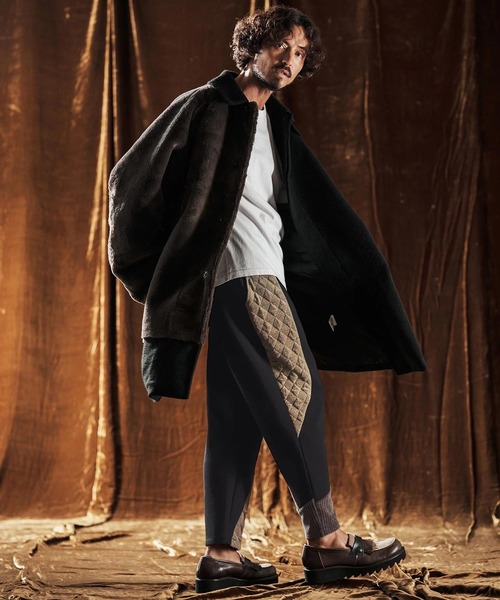 ANGENEHM(アンゲネーム)の「mp13979-Switching Design Pants タイトフィットパンツ(AG05-013acf)(その他パンツ・メンズ・チャコールグレー/ブラック・L/M/S)」の12枚目の写真