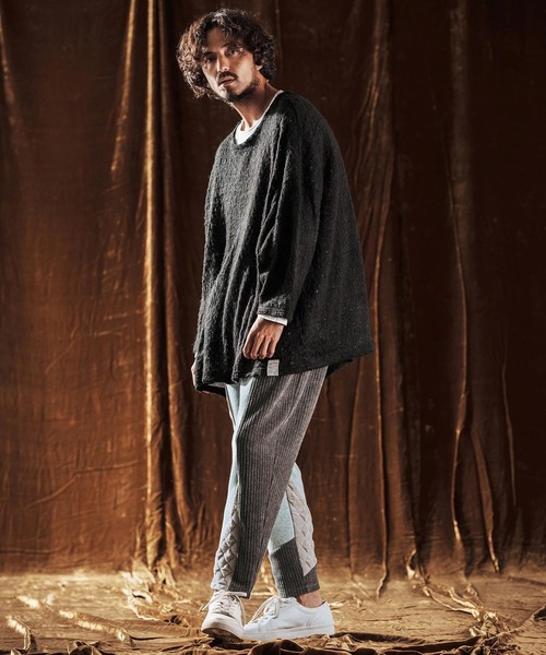 ANGENEHM(アンゲネーム)の「mp13979-Switching Design Pants タイトフィットパンツ(AG05-013acf)(その他パンツ・メンズ・チャコールグレー/ブラック・L/M/S)」の19枚目の写真