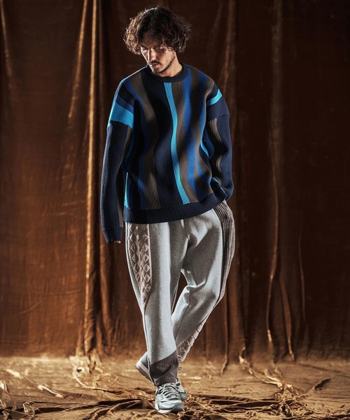 ANGENEHM(アンゲネーム)の「mp13979-Switching Design Pants タイトフィットパンツ(AG05-013acf)(その他パンツ・メンズ・チャコールグレー/ブラック・L/M/S)」の20枚目の写真