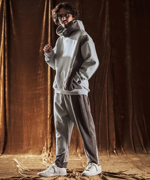 ANGENEHM(アンゲネーム)の「mp13979-Switching Design Pants タイトフィットパンツ(AG05-013acf)(その他パンツ・メンズ・チャコールグレー/ブラック・L/M/S)」の21枚目の写真
