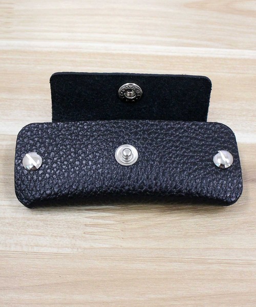 schott（ショット）の「LEATHER KEY CASE（キーケース/キーアクセサリー・メンズ・ブラック・FREE）」の4枚目の写真