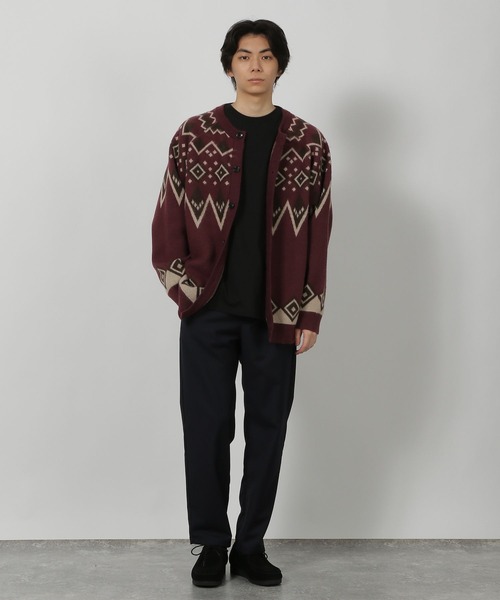 LAKOLE(ラコレ)の「求心ニットカーデ / 582569(カーディガン/ボレロ・メンズ・ホワイト/ブラック/ボルドー・LARGE/MEDIUM)」の11枚目の写真
