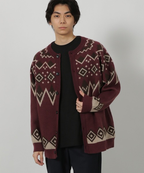 LAKOLE(ラコレ)の「求心ニットカーデ / 582569(カーディガン/ボレロ・メンズ・ホワイト/ブラック/ボルドー・LARGE/MEDIUM)」の13枚目の写真