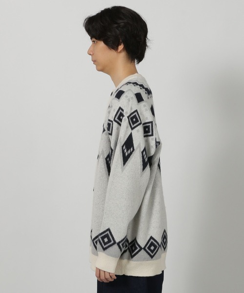 LAKOLE(ラコレ)の「求心ニットカーデ / 582569(カーディガン/ボレロ・メンズ・ホワイト/ブラック/ボルドー・LARGE/MEDIUM)」の15枚目の写真