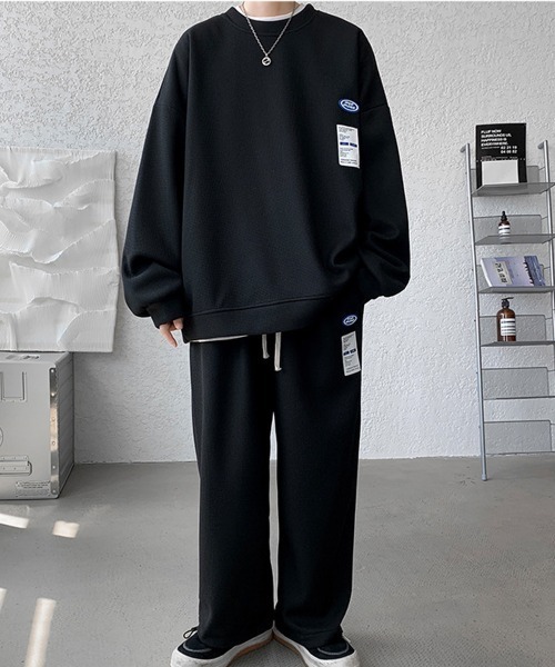 NEW GENTLEMAN(ニュージェントルマン)の「【2点SET】ハイランドパーク セットアップ トレーナー&パンツ(スウェット・メンズ・グレー/ブルー/ブラック/ホワイト・M/L/XL)」の13枚目の写真