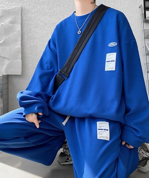 NEW GENTLEMAN(ニュージェントルマン)の「【2点SET】ハイランドパーク セットアップ トレーナー&パンツ(スウェット・メンズ・グレー/ブルー/ブラック/ホワイト・M/L/XL)」の21枚目の写真