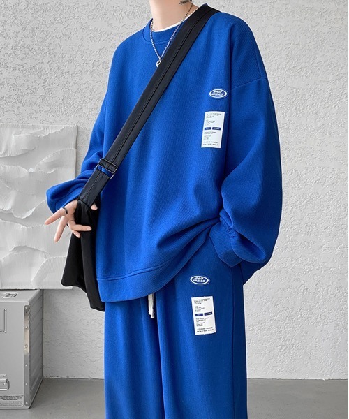 NEW GENTLEMAN(ニュージェントルマン)の「【2点SET】ハイランドパーク セットアップ トレーナー&パンツ(スウェット・メンズ・グレー/ブルー/ブラック/ホワイト・M/L/XL)」の22枚目の写真