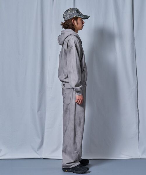 SEQUENZ（シークエンズ）の「＊新色追加【sqnz（エスキュンズ）】sqnz eyelet zip pk / ジップパーカー スタッズ フーディ ハトメ 裏起毛≪SET UP着用可能≫（パーカー・メンズ・グレー/その他1/ブラック/ピンク/ライトグレー・LARGE/MEDIUM/SMALL）」の13枚目の写真