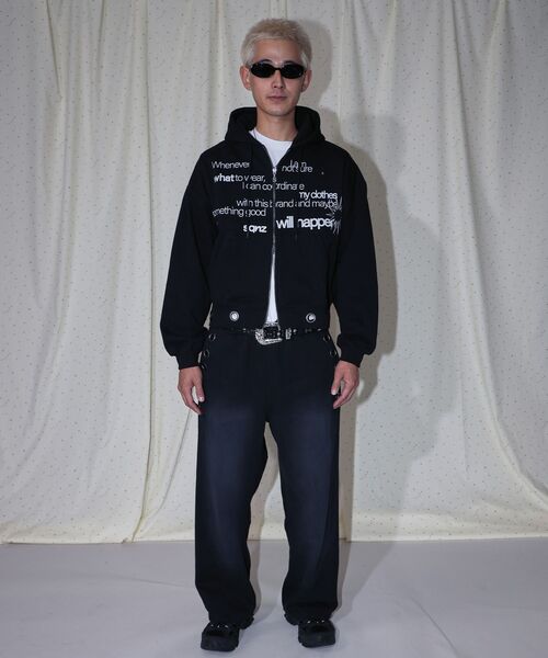 SEQUENZ（シークエンズ）の「＊新色追加【sqnz（エスキュンズ）】sqnz eyelet zip pk / ジップパーカー スタッズ フーディ ハトメ 裏起毛≪SET UP着用可能≫（パーカー・メンズ・グレー/その他1/ブラック/ピンク/ライトグレー・LARGE/MEDIUM/SMALL）」の20枚目の写真