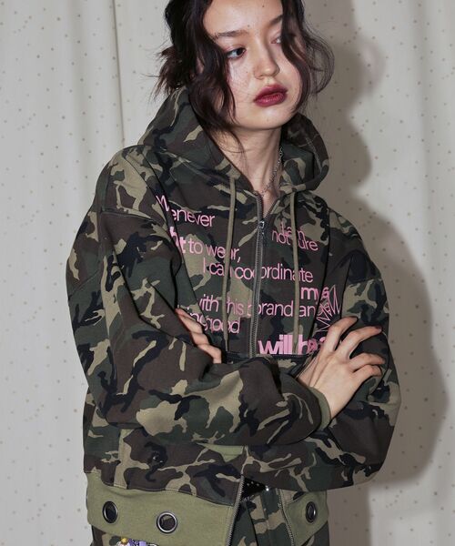 SEQUENZ(シークエンズ)の「※WEB限定 / セットアップ対応 / アイレットジップパーカー / sqnz eyelet zip pk(パーカー・メンズ・グレー/その他1/ブラック/ピンク/ライトグレー・LARGE/MEDIUM/SMALL)」の7枚目の写真