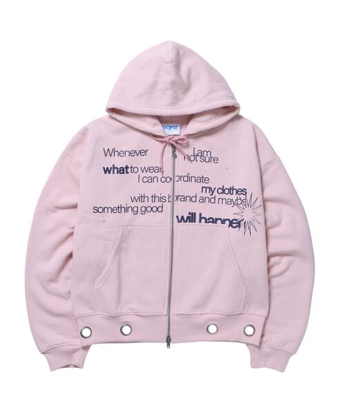 新色追加【sqnz（エスキュンズ）】sqnz eyelet zip pk / ジップ