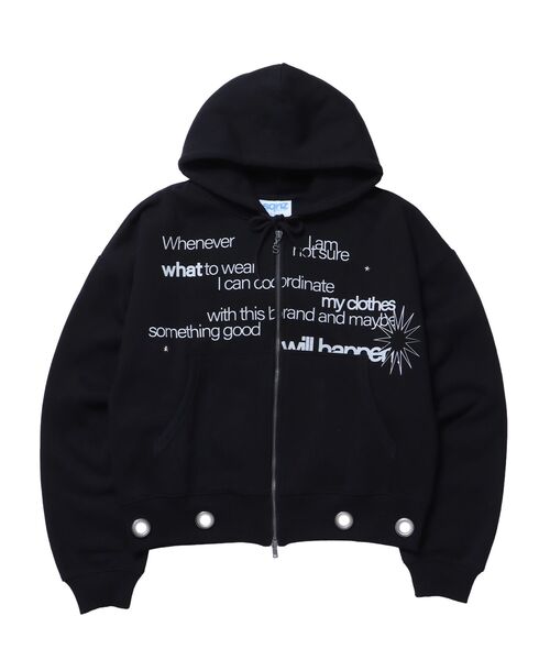 SEQUENZ(シークエンズ)の「※WEB限定 / セットアップ対応 / アイレットジップパーカー / sqnz eyelet zip pk(パーカー・メンズ・グレー/その他1/ブラック/ピンク/ライトグレー・LARGE/MEDIUM/SMALL)」の15枚目の写真