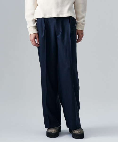 glamb(グラム)の「Blue Noise Slacks / ブルーノイズスラックス(スラックス・メンズ・インディゴブルー/ブラック/グレー・S/M/L)」の1枚目の写真