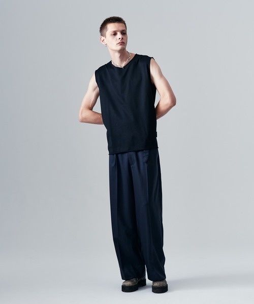 glamb(グラム)の「Blue Noise Slacks / ブルーノイズスラックス(スラックス・メンズ・インディゴブルー/ブラック/グレー・S/M/L)」の14枚目の写真