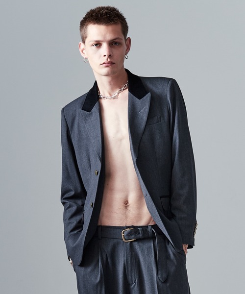 glamb(グラム)の「Blue Noise Slacks / ブルーノイズスラックス(スラックス・メンズ・インディゴブルー/ブラック/グレー・S/M/L)」の9枚目の写真