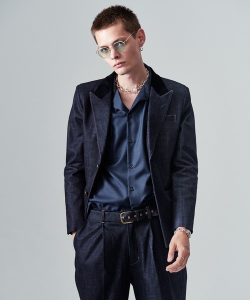 glamb(グラム)の「Blue Noise Slacks / ブルーノイズスラックス(スラックス・メンズ・インディゴブルー/ブラック/グレー・S/M/L)」の10枚目の写真