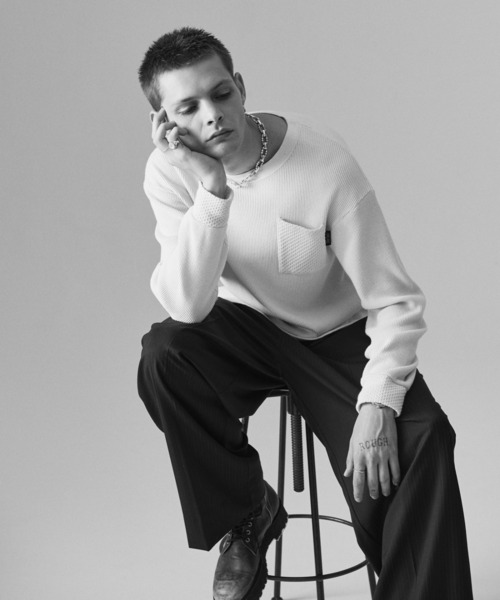 glamb(グラム)の「Blue Noise Slacks / ブルーノイズスラックス(スラックス・メンズ・インディゴブルー/ブラック/グレー・S/M/L)」の8枚目の写真