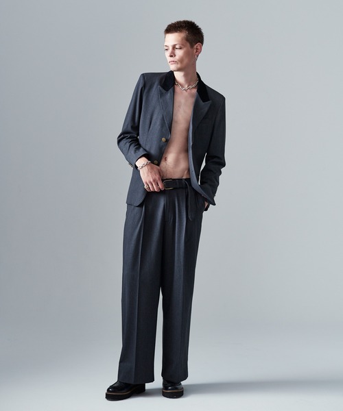 glamb(グラム)の「Blue Noise Slacks / ブルーノイズスラックス(スラックス・メンズ・インディゴブルー/ブラック/グレー・S/M/L)」の19枚目の写真