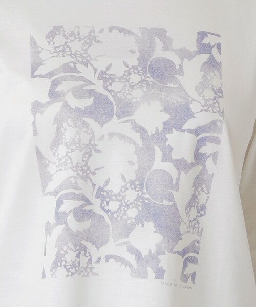 MACKINTOSH LONDON(マッキントッシュ ロンドン)の「【BIBURY FLOWER】シルエットバイブリープリントTシャツ(Tシャツ/カットソー・レディース・ベージュ/ブルー・40/38)」の10枚目の写真