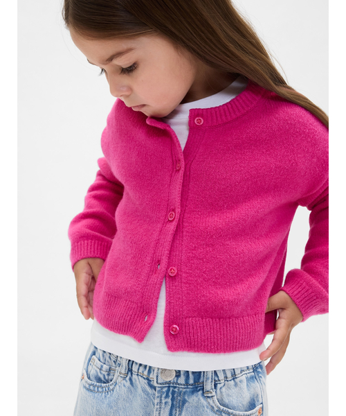 GAP（ギャップ）の「Cashsoft カシミヤタッチ カーディガン (幼児・ベビー)（カーディガン/ボレロ・キッズ・ピンク/レッド/ブラック・90cm/100cm/70cm/80ｃｍ/105cm/110cm/95cm）」の3枚目の写真